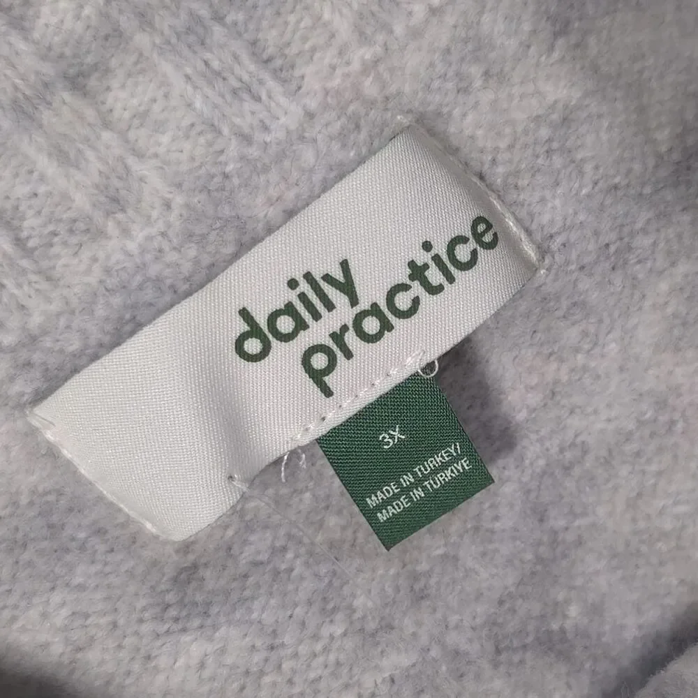 ANTHROPOLOGIE DAILY PRACTICE Women's New Maxi Sweater Dress 3X Gray Soft‎ Knit